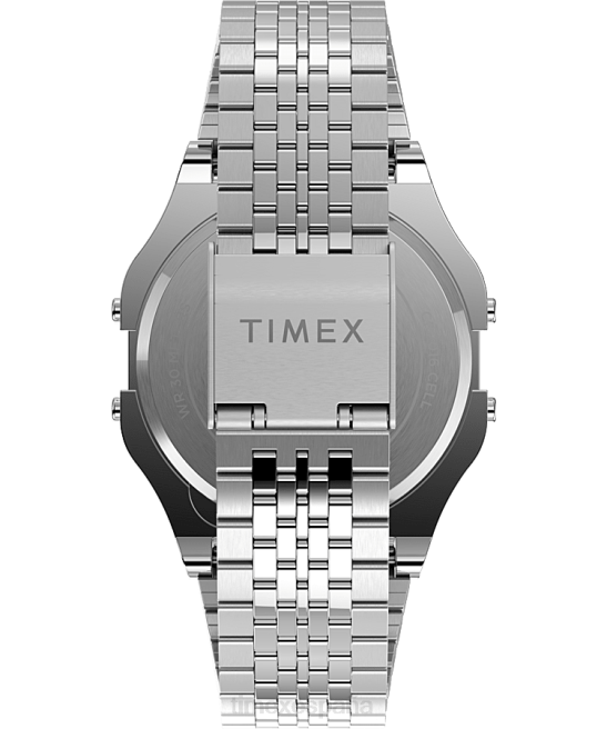 relojes | Timex reloj t80 de 34 mm con pulsera de acero inoxidable acero inoxidable hombres Z8X2143