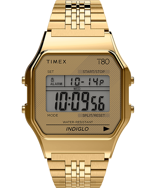 relojes | Timex reloj t80 de 34 mm con pulsera de acero inoxidable tono dorado hombres Z8X2172