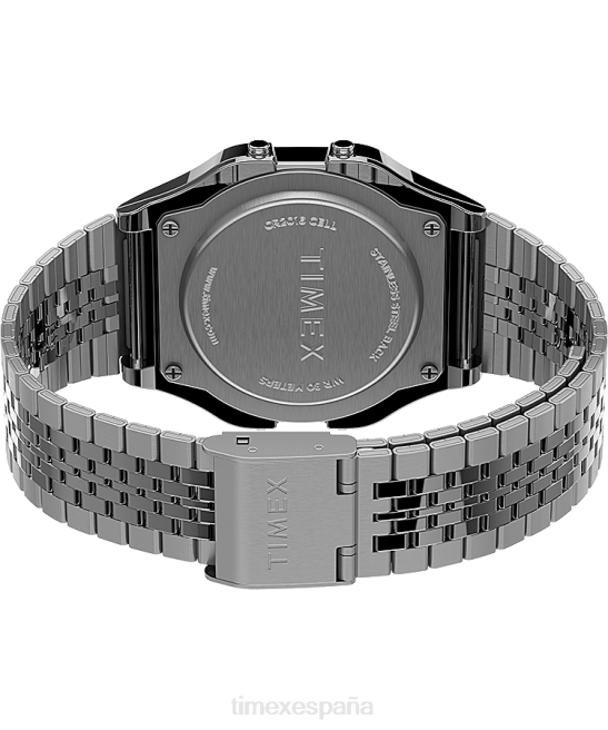 relojes | Timex reloj t80 de 34 mm con pulsera de acero inoxidable tono plateado hombres Z8X2139