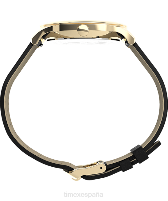 relojes | Timex Reloj Easy Reader Gen1 de 40 mm con correa de cuero tono dorado/negro/blanco hombres Z8X2190