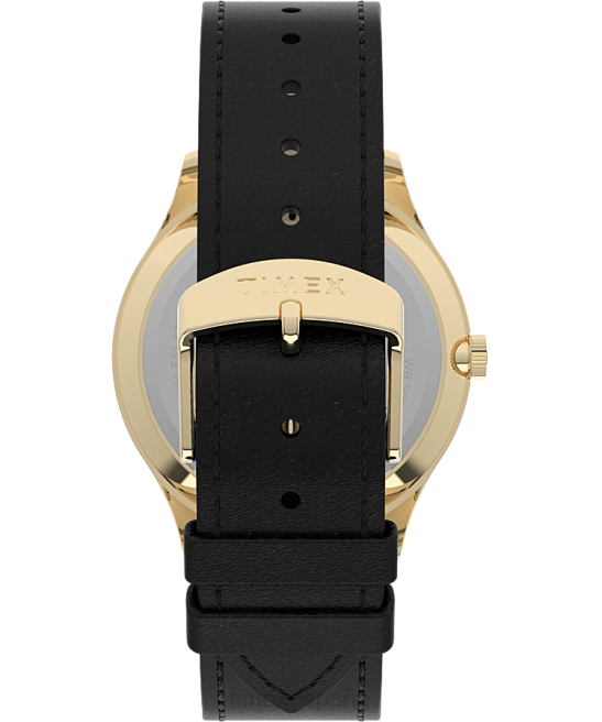 relojes | Timex Reloj Easy Reader Gen1 de 40 mm con correa de cuero tono dorado/negro/blanco hombres Z8X2190