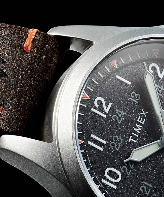 relojes | Timex Reloj Expedition North Field Solar de 41 mm con correa de cuero ecológico acero inoxidable/marrón/negro hombres Z8X2209