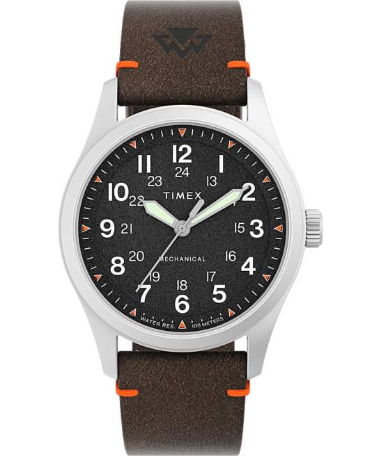 relojes | Timex Reloj Expedition North Field mecánico de 38 mm con correa de cuero ecológico acero inoxidable/marrón/negro hombres Z8X2207