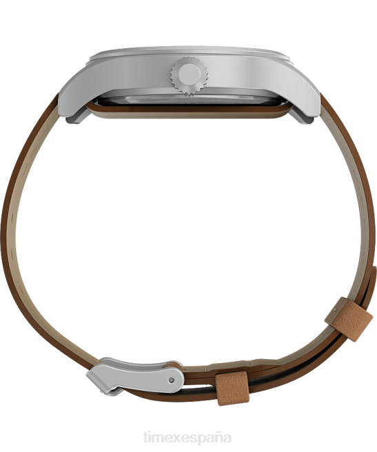 relojes | Timex Reloj Expedition North Sierra de 40 mm con correa de cuero. acero inoxidable/bronceado/crema hombres Z8X2194
