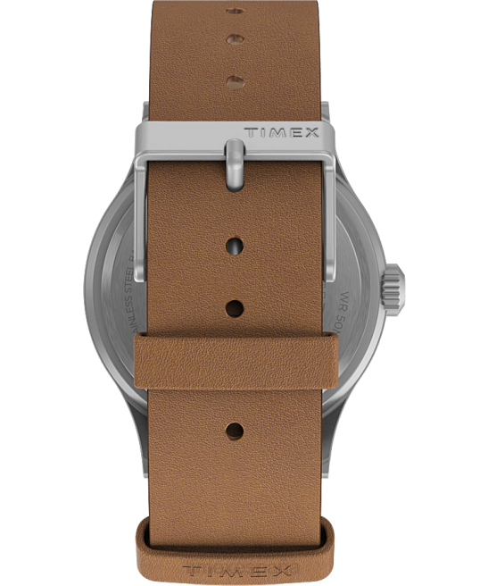 relojes | Timex Reloj Expedition North Sierra de 40 mm con correa de cuero. acero inoxidable/bronceado/crema hombres Z8X2194