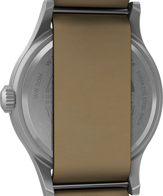 relojes | Timex Reloj Expedition North Sierra de 40 mm con correa de cuero. acero inoxidable/bronceado/crema hombres Z8X2194