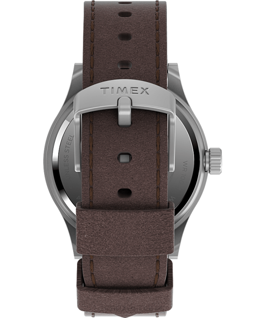 relojes | Timex Reloj Expedition North Sierra de 40 mm con correa de cuero. acero inoxidable/marrón/crema hombres Z8X2188