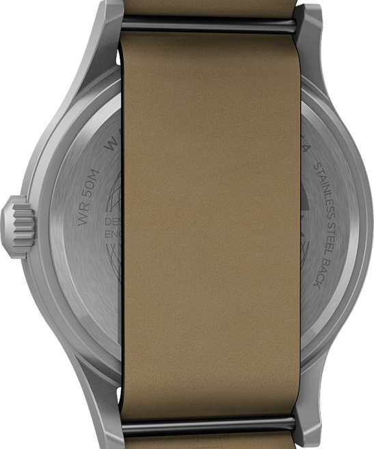 relojes | Timex Reloj Expedition North Sierra de 40 mm con correa de cuero. acero inoxidable/negro hombres Z8X2224