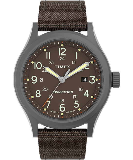 relojes | Timex Reloj Expedition North Sierra de 40 mm con correa de tela acero inoxidable/marrón hombres Z8X2239