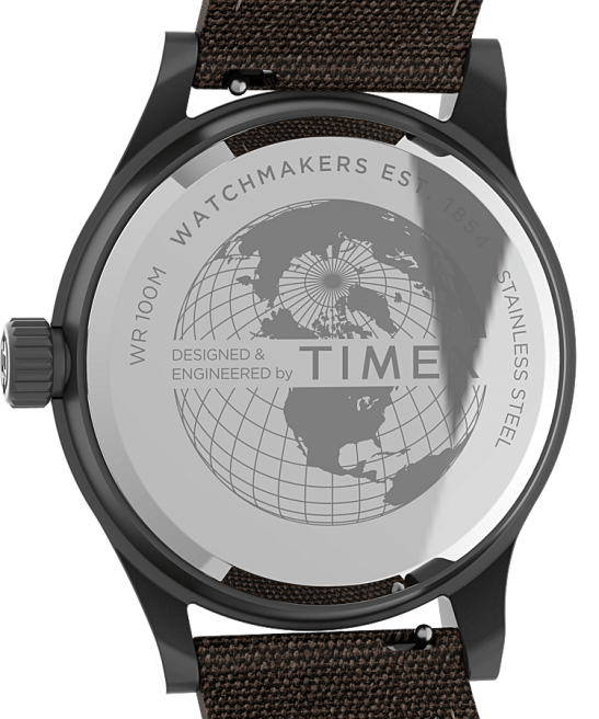 relojes | Timex Reloj Expedition North Sierra de 40 mm con correa de tela acero inoxidable/marrón hombres Z8X2239