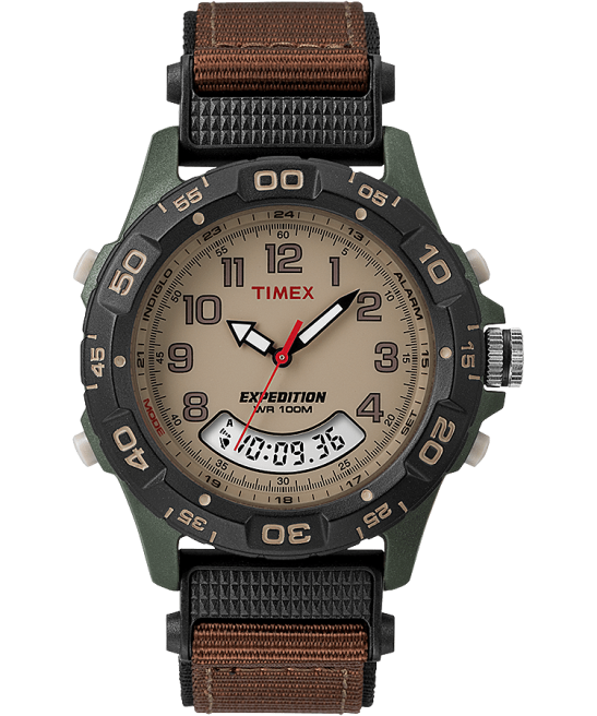 relojes | Timex Reloj Expedition de 39 mm con correa de tela. verde/marrón/bronceado/negro hombres Z8X2211