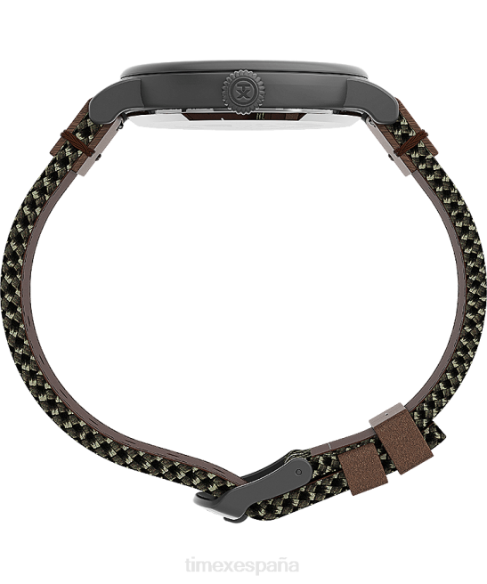 relojes | Timex Reloj estándar con correa de tela y cuero de 40 mm. bronce/verde hombres Z8X2199