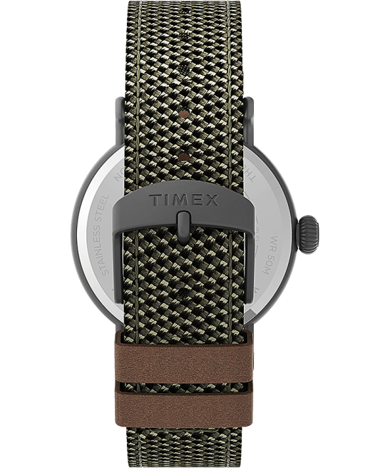 relojes | Timex Reloj estándar con correa de tela y cuero de 40 mm. bronce/verde hombres Z8X2199
