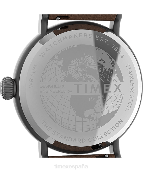 relojes | Timex Reloj estándar con correa de tela y cuero de 40 mm. bronce/verde hombres Z8X2199
