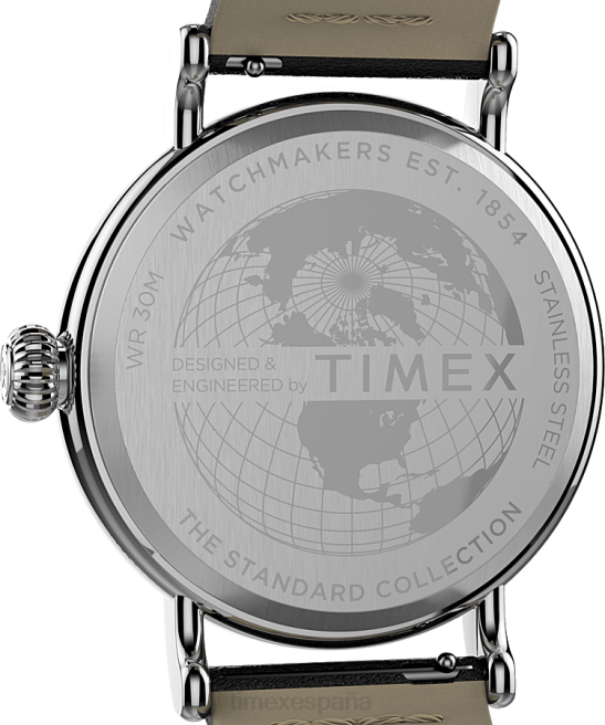 relojes | Timex estándar x cacahuetes con el día de san valentín de snoopy tono plateado/negro/blanco hombres Z8X2232