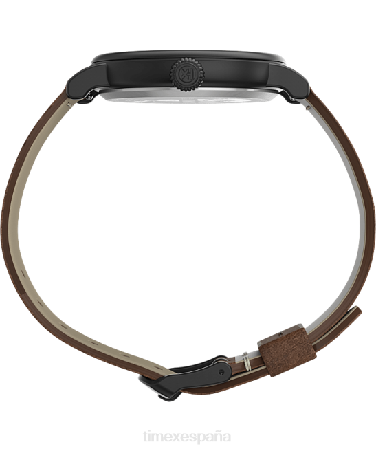 relojes | Timex reloj con correa de cuero estándar de 40 mm marrón oscuro hombres Z8X2202