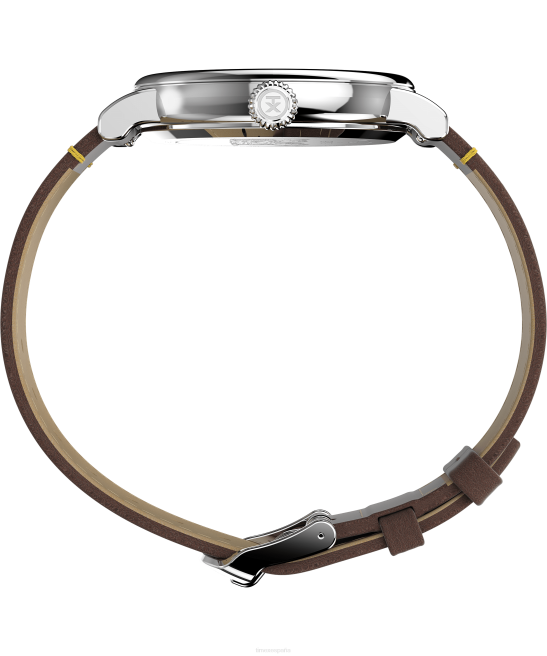 relojes | Timex reloj estándar x cacahuetes con snoopy de acción de gracias de 40 mm con correa de cuero marrón hombres Z8X2187