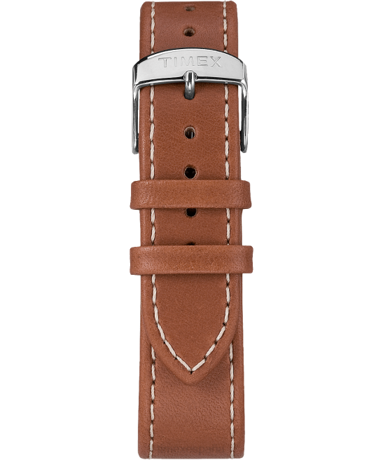 relojes | Timex reloj waterbury clásico de 40 mm con correa de cuero acero inoxidable/bronceado/crema hombres Z8X2221