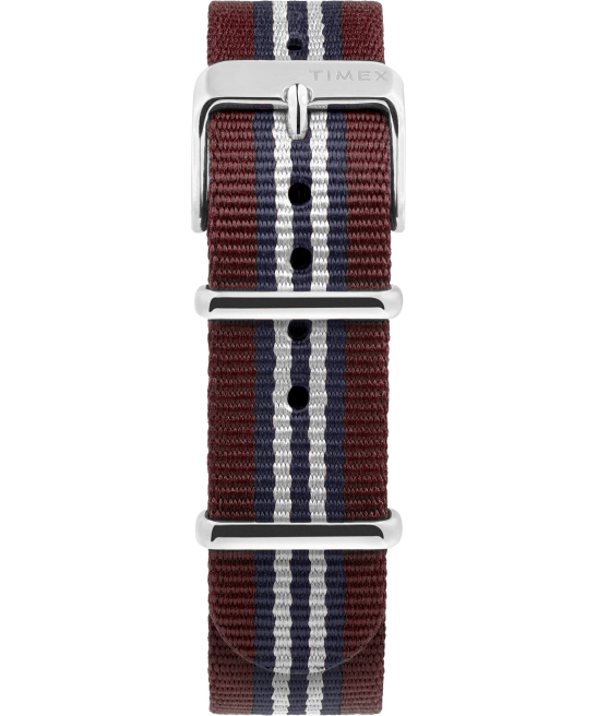 relojes | Timex x Brooks Brothers Marlin automático de 38 mm con correa de cuero y correa de tela acero inoxidable/negro/crema hombres Z8X2174