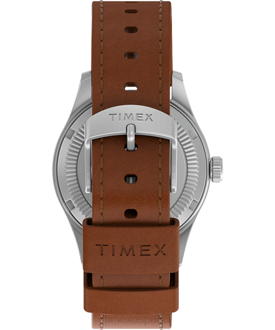 relojes | Timex Expedition North Field Post Solar Reloj de 36 mm con correa de cuero ecológico acero inoxidable/marrón/negro hombres Z8X222