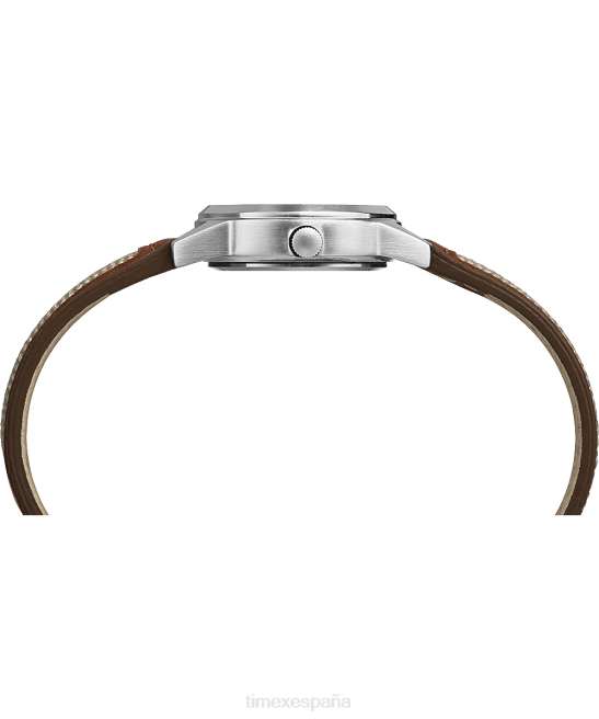 relojes | Timex Reloj Expedition Field Mini de 26 mm con correa de cuero. cromo/bronceado/natural hombres Z8X226