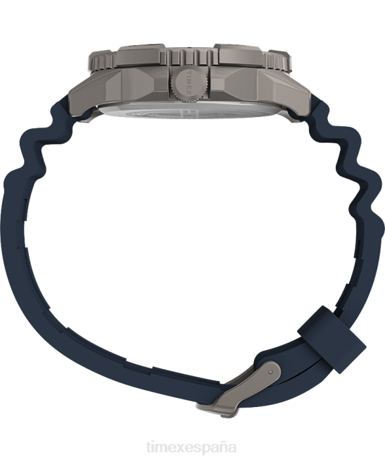 relojes | Timex Reloj Expedition North Ridge de 41 mm con correa de silicona. titanio/azul hombres Z8X216