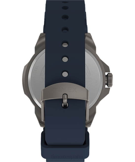 relojes | Timex Reloj Expedition North Ridge de 41 mm con correa de silicona. titanio/azul hombres Z8X216