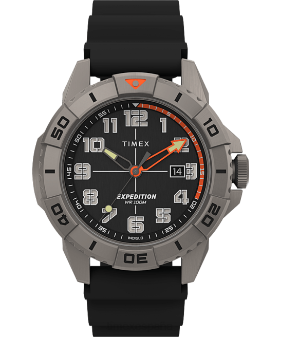 relojes | Timex Reloj Expedition North Ridge de 41 mm con correa de silicona. titanio/negro hombres Z8X27