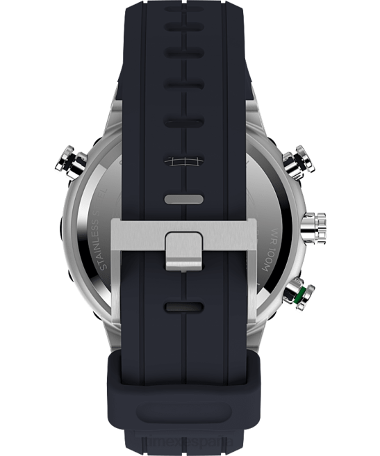 relojes | Timex Reloj Expedition North Tide-Temp-Compass de 45 mm con correa de silicona acero inoxidable/azul hombres Z8X236