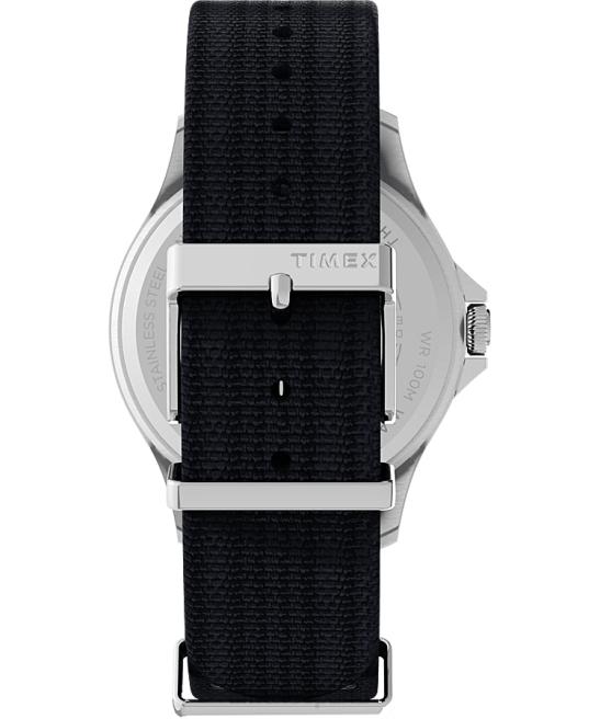 relojes | Timex Reloj Navi XL de 41 mm con correa de tela acero inoxidable/azul marino oscuro hombres Z8X212