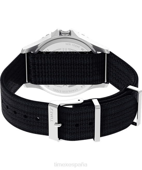 relojes | Timex Reloj Navi XL de 41 mm con correa de tela acero inoxidable/azul marino oscuro hombres Z8X212