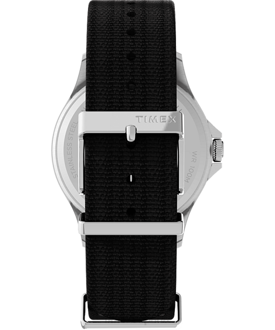 relojes | Timex Reloj Navi XL de 41 mm con correa de tela acero inoxidable/negro hombres Z8X29