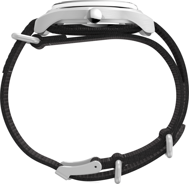 relojes | Timex x reloj todd snyder mk1 de 40 mm con correa de tela acero inoxidable/negro/otro hombres Z8X21