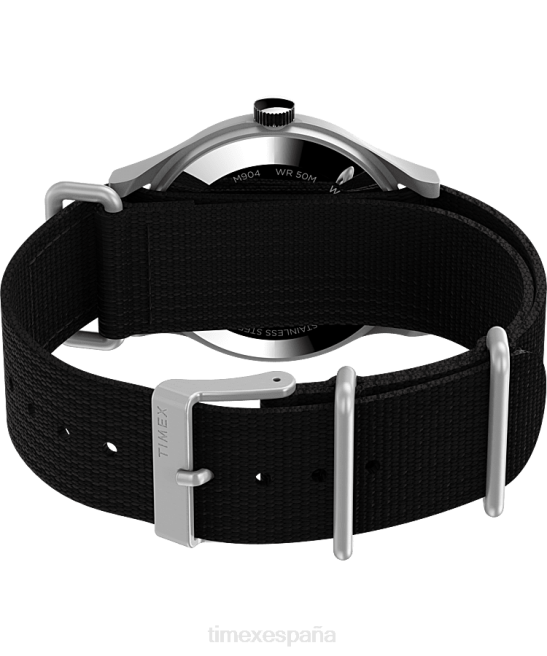 relojes | Timex x reloj todd snyder mk1 de 40 mm con correa de tela acero inoxidable/negro/otro hombres Z8X21