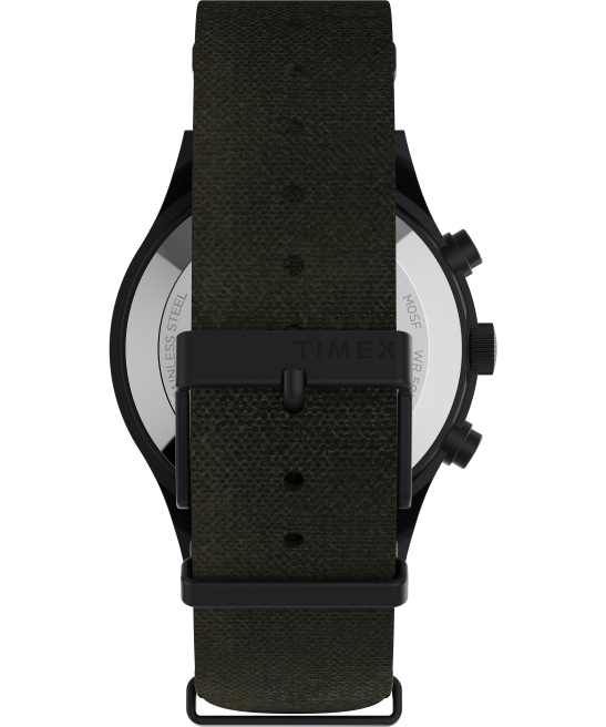 relojes | Timex x reloj todd snyder mk1 de 42 mm con correa de tela verde negro hombres Z8X215