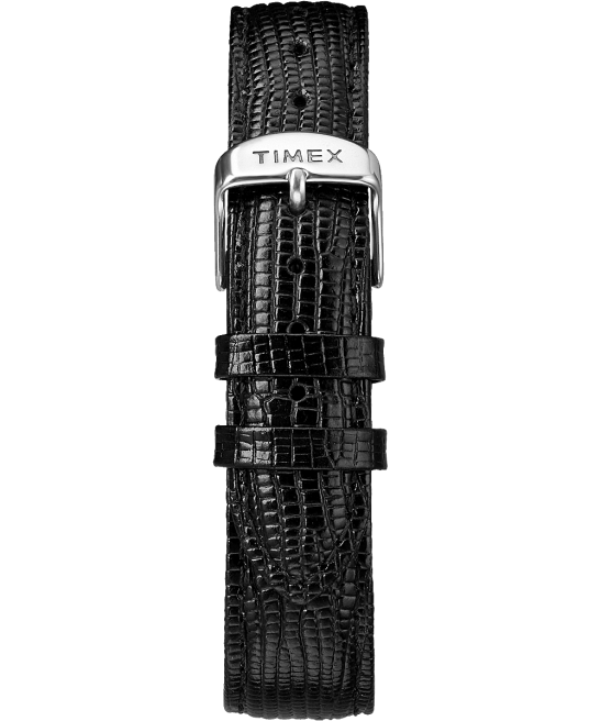 relojes | Timex reloj marlin de cuerda manual de 34 mm con correa de cuero negro/tono plateado hombres Z8X277