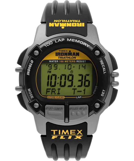 relojes | x TIMEX reedición de huckberry ironman flix gris negro hombres Z8X278