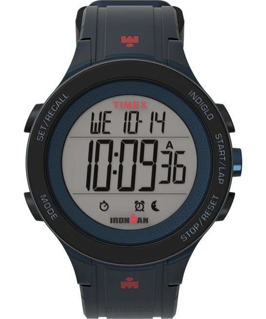 relojes | Timex reloj ironman t200 42mm con correa de silicona azul hombres Z8X2273