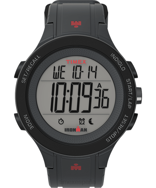 relojes | Timex reloj ironman t200 42mm con correa de silicona gris hombres Z8X2274