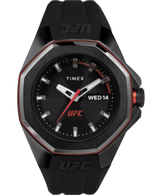 relojes | Timex reloj ufc pro de 44 mm con correa de silicona negro hombres Z8X2275
