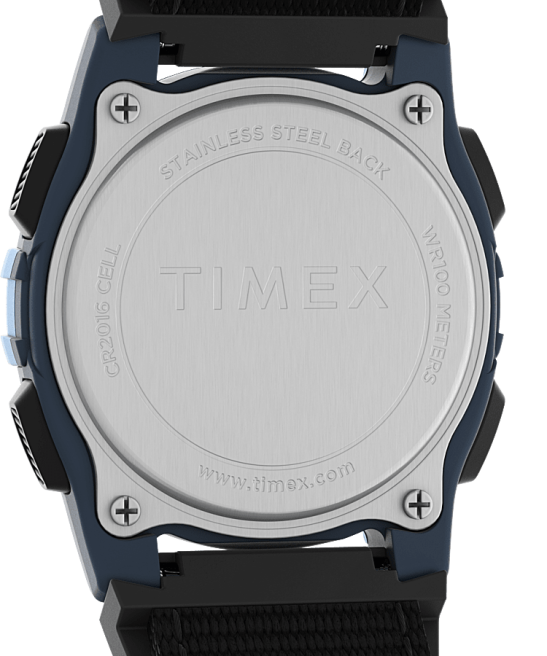 relojes | Timex Reloj Expedition Cat mediano de 34 mm con correa de tela azul negro hombres Z8X2258