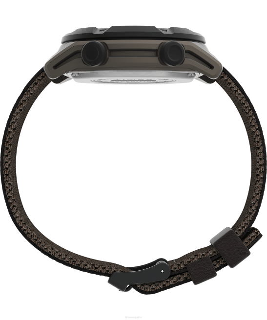 relojes | Timex Reloj Expedition Trailblazer+ de 43 mm con correa de material mixto. rojo marrón hombres Z8X2241