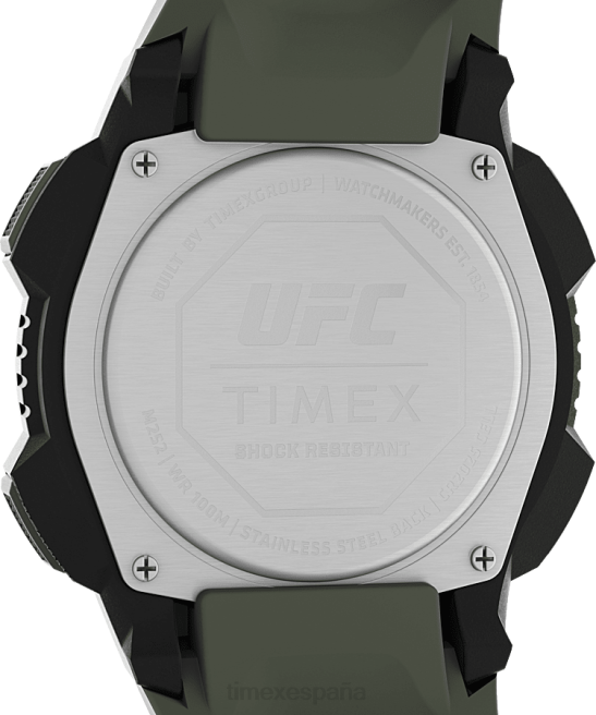 relojes | Timex reloj ufc core shock de 45 mm con correa de resina negro/camuflaje hombres Z8X2268