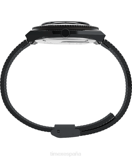 relojes | Q Timex Reedición de reloj con pulsera de acero inoxidable de 38 mm. negro/acero inoxidable hombres Z8X2135