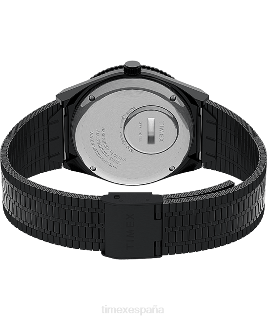 relojes | Q Timex Reedición de reloj con pulsera de acero inoxidable de 38 mm. negro/acero inoxidable hombres Z8X2135