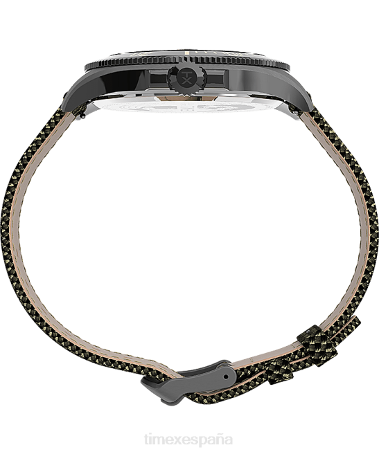 relojes | Timex reloj Harbourside Coast de 43 mm con correa de tela bronce/verde/negro hombres Z8X2126
