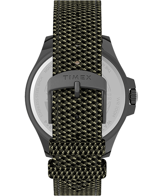 relojes | Timex reloj Harbourside Coast de 43 mm con correa de tela bronce/verde/negro hombres Z8X2126