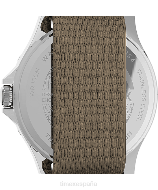 relojes | Timex reloj navi xl de 41 mm con correa de tela acero inoxidable/bronceado/negro hombres Z8X2123