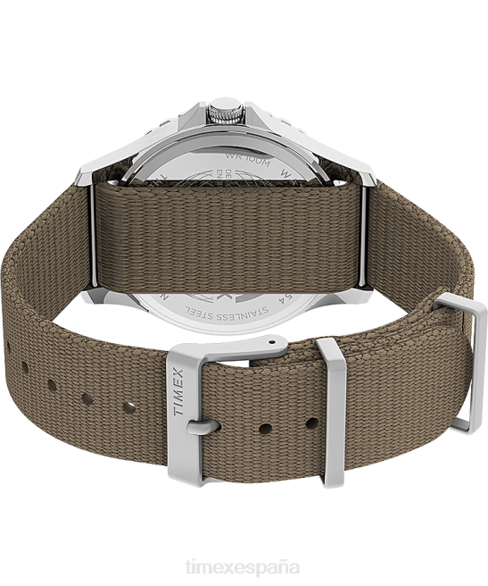 relojes | Timex reloj navi xl de 41 mm con correa de tela acero inoxidable/bronceado/negro hombres Z8X2123