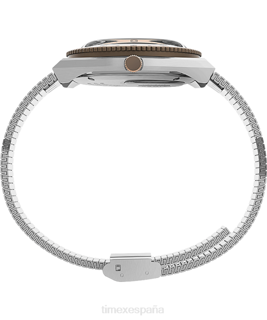 relojes | Q Timex Reloj con pulsera de acero inoxidable de 36 mm. acero inoxidable/tono plateado mujer Z8X2348